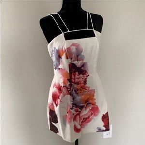 Keepsake the Label Ivory floral romper M - NWT